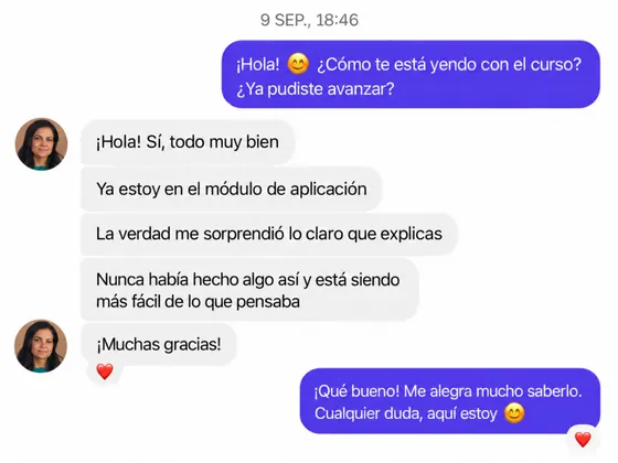 Testimonio sobre el curso de prótesis capilares 2